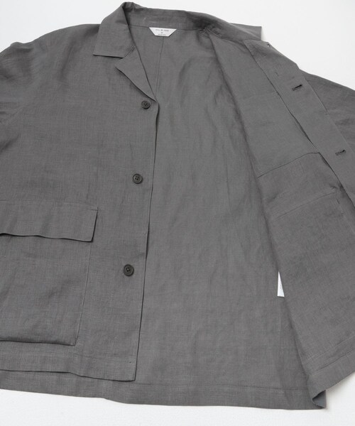 URBAN RESEARCH DOORS（アーバンリサーチドアーズ）の「STILL BY HAND　リネンシャツカバーオール（カバーオール・メンズ・TAUPE/BLACK/BLUE GREY・46/48）」の12枚目の写真
