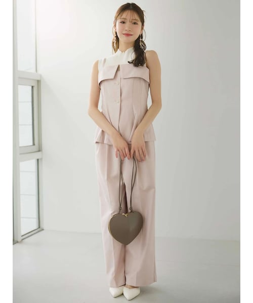 MERCURYDUO（マーキュリーデュオ）の「スーツライクコンビネゾン（つなぎ/オールインワン・レディース・グレー/ピンク・S/M）」の8枚目の写真