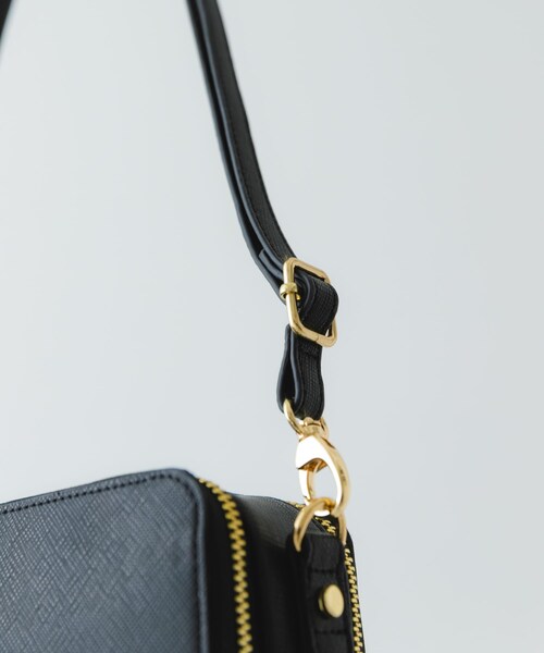 RODE SKO（ロデスコ）の「お財布ショルダーバッグ（ショルダーバッグ・レディース・SAX/BLACK/GREIGE・one）」の7枚目の写真