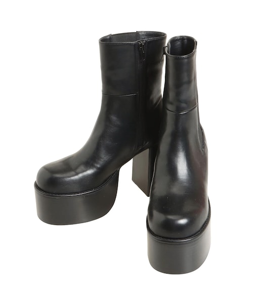 EMODA（エモダ）の「ROUND SIDE GORE BOOTS（その他シューズ・レディース・ブラック/ベージュ・S/M/L）」の5枚目の写真