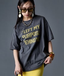 GEVS. | 綿100％ピグメント染エンジェルバックプリントTシャツ＜大きいサイズ有＞GEVS.(Tシャツ/カットソー)