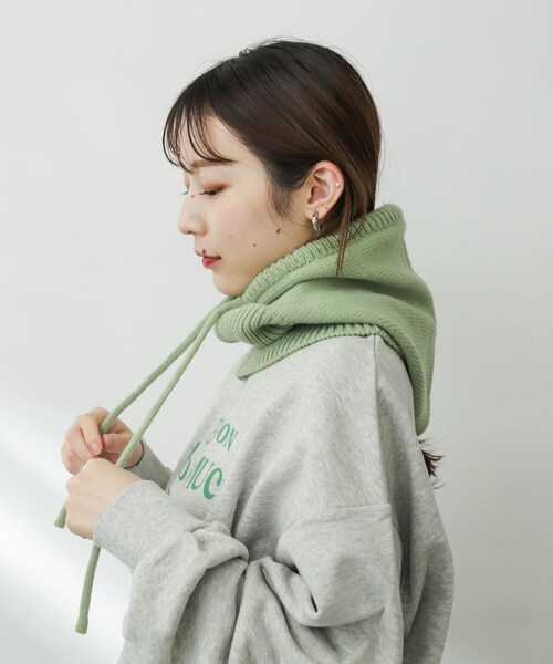 SENSE OF PLACE by URBAN RESEARCH(センスオブプレイスバイアーバンリサーチ)の「バラクラバ(ニットキャップ/ビーニー・レディース・GREEN/BLACK/IVORY・one)」の15枚目の写真