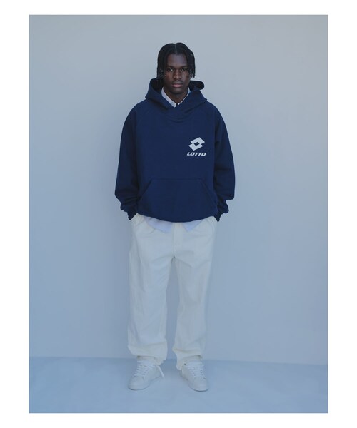 URBAN RESEARCH（アーバンリサーチ）の「LOTTO　CLASSIC BIG LOGO HOODIE（パーカー・メンズ・NAVY/GRAY/BLACK・M/L/XL）」の4枚目の写真