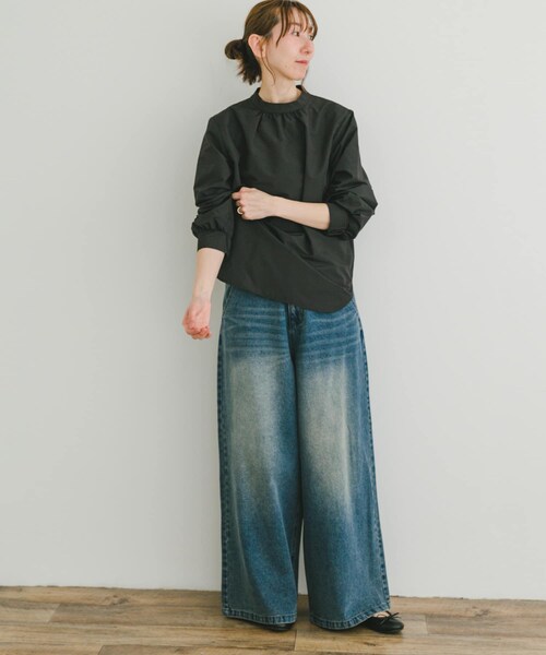 ITEMS URBANRESEARCH（アイテムズ アーバンリサーチ）の「ハイネックブラウス（シャツ/ブラウス・レディース・SRP/BLK/OFF・FREE）」の16枚目の写真