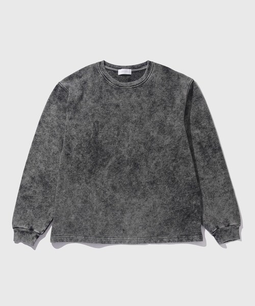 ADAM ET ROPE'（アダムエロペ）の「フェード　スウェット　プルオーバー（スウェット・メンズ・ブラック系/パープル系・L/M）」の5枚目の写真