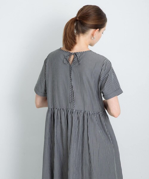 URBAN RESEARCH Sonny Label（アーバンリサーチサニーレーベル）の「ストライプサッカーワンピース（ワンピース・レディース・ブルー/ミント/ブラック・FREE）」の8枚目の写真