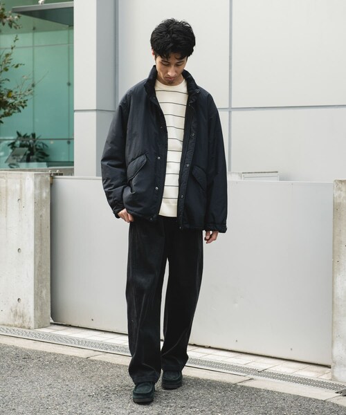 URBAN RESEARCH DOORS（アーバンリサーチドアーズ）の「中綿ショートモッズコート（モッズコート・メンズ・OLV CHK/CCL CHK/BLACK・M/L）」の12枚目の写真