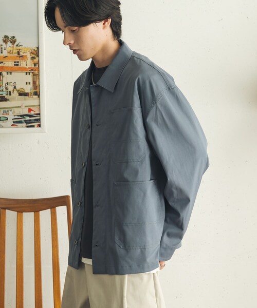SENSE OF PLACE by URBAN RESEARCH（センスオブプレイスバイアーバンリサーチ）の「ピーチタッチカラーカバーオール（カバーオール・メンズ・CHARCOAL/BLUE GRAY/PINK・M/L）」の20枚目の写真