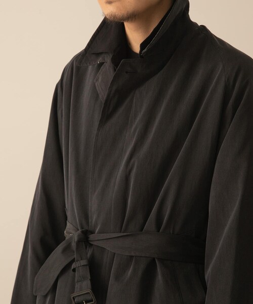 URBAN RESEARCH(アーバンリサーチ)の「A PRESSE Lining Silk Coat(ステンカラーコート・メンズ・NAVY・2/3)」の4枚目の写真