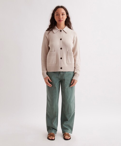 Saturdays NYC（サタデーズ ニューヨークシティ ）の「Halle Cardigan（カーディガン/ボレロ・レディース・グレー/ブラック・M/S）」の15枚目の写真