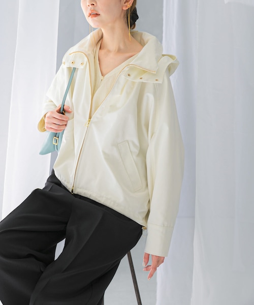 URBAN RESEARCH ROSSO（アーバンリサーチロッソ）の「『WEB限定』フードマウンテンパーカー（マウンテンパーカー・レディース・CHARCOAL/IVORY/YELLOW・FREE）」の11枚目の写真