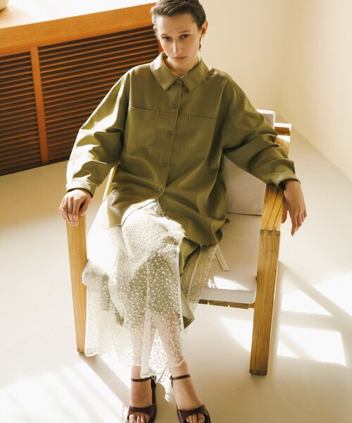 URBAN RESEARCH ROSSO（アーバンリサーチロッソ）の「オーバージャケット（その他アウター・レディース・pistachio/off・FREE）」の22枚目の写真