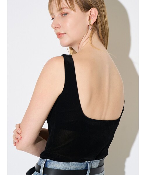 ELENDEEK（エレンディーク）の「FROCKY TULLE PAD TANK（タンクトップ・レディース・ブラック/イエロー/ベージュ・F）」の3枚目の写真