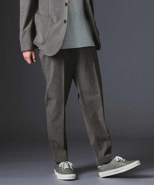 URBAN RESEARCH DOORS（アーバンリサーチドアーズ）の「LIFE STYLE TAILOR　コーデュロイコンフォータブルパンツ（スラックス・メンズ・NAVY GRAY/MOCHA・S/M/L/XL）」の6枚目の写真