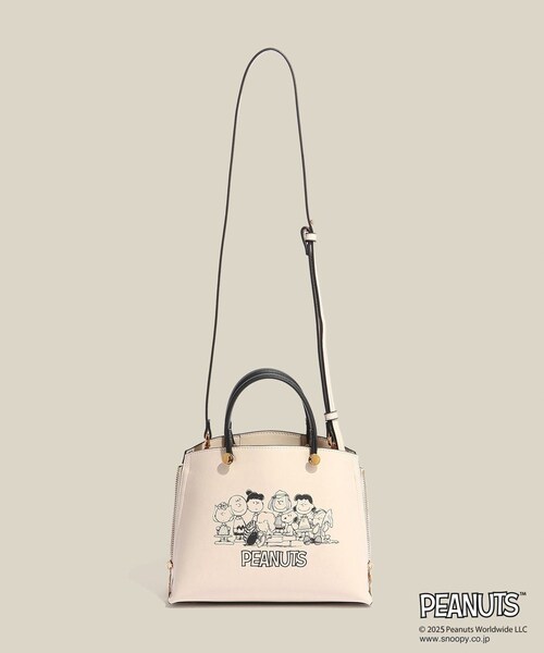 ROPE'（ロペ）の「【WEB限定/一部店舗限定】【E'POR×PEANUTS】別注 Y BAG Mini（ハンドバッグ・レディース・ブラック/オフホワイト/レッド・F）」の17枚目の写真