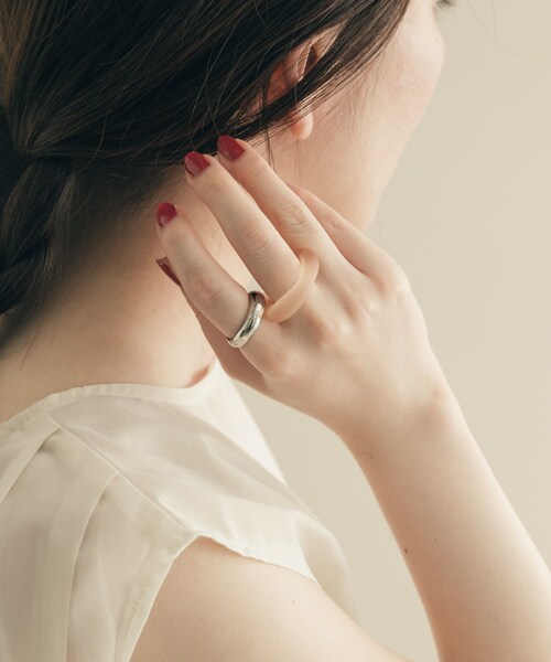 SMELLY（スメリー）の「2セットリング（リング・レディース・BEG/SLV/BRN/GLD・-）」の6枚目の写真