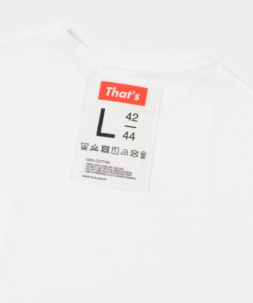 THE GOODLAND MARKET（ザグッドランドマーケット）の「That’s　the Tee Tag&Pocket（Tシャツ/カットソー・メンズ・WH・M/L/XL）」の13枚目の写真