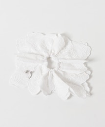 heyep　PIERCED LACE SCRUNCHIE