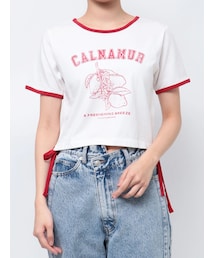 CALNAMUR | COLOR SCHEME LEMON PRINT TEE/カラースキームレモンプリントTシャツ(Tシャツ/カットソー)