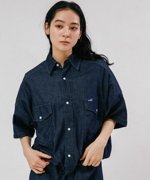 EKAL(エカル)の「『別注』Wrangler×EKAL ライトデニムワークシャツ(シャツ/ブラウス・レディース・USED/O.W・Free)」の14枚目の写真