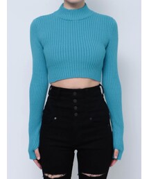 EMODA | ハイネッククロップニット(ニット/セーター)
