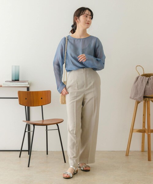 RODE SKO（ロデスコ）の「ミニラウンドハンドルカゴバッグ（かごバッグ・レディース・GRAY MIX/BEIGE MIX/NATURAL・one）」の19枚目の写真