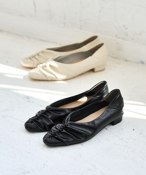 VIS（ビス）の「ギャザーバブーシュパンプス（パンプス・レディース・ブラック/オフホワイト・L/M）」の11枚目の写真