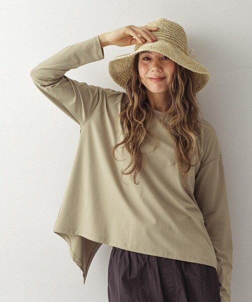 URBAN RESEARCH Sonny Label（アーバンリサーチサニーレーベル）の「SLAB　Backdesign Rashguard（その他トップス・レディース・ブラック/エクリュ/グレージュ・FREE）」の4枚目の写真