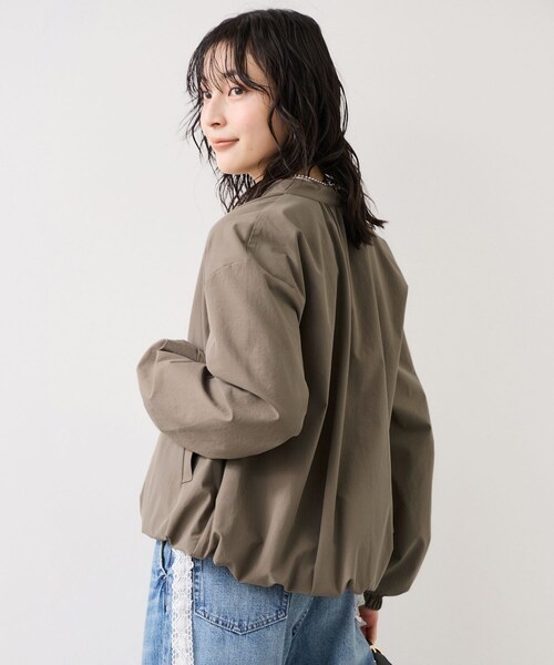 VIS(ビス)の「ボリュームバルーンブルゾン/UVケア・イージーケア(ブルゾン・レディース・ブラック/キナリ/カーキ・F)」の21枚目の写真