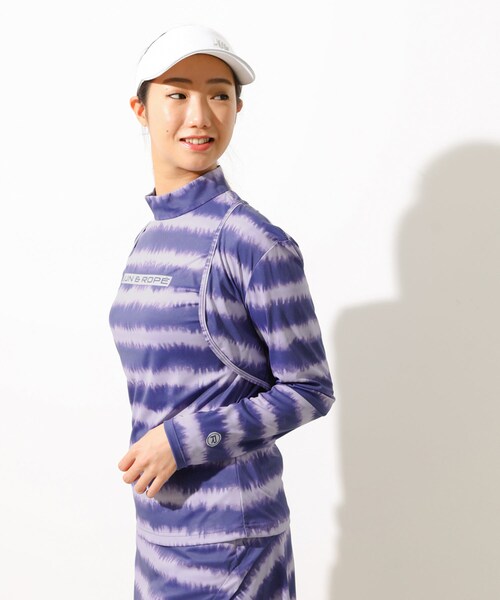 ROPE'(ロペ)の「【UV】【吸水速乾】タイダイボーダー長袖ボレロ(その他トップス・レディース・ブラック/ネイビー/オレンジ・F)」の13枚目の写真