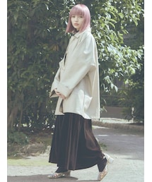 merry jenny | more loose フェイクレザージャケット(テーラードジャケット)