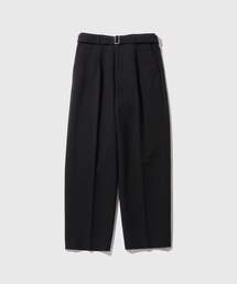 ADAM ET ROPE' | コットンダブルクロス　ベルテッドスラックス(スラックス)