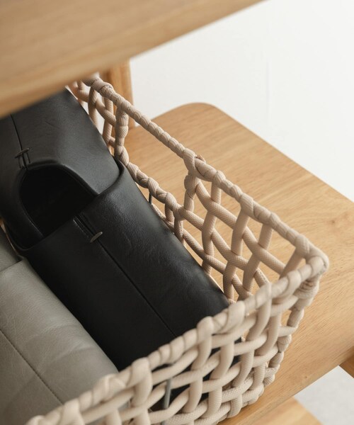 URBAN RESEARCH DOORS(アーバンリサーチドアーズ)の「BRID ROUGH KNIT BASKET WIDE S(収納グッズ・メンズ・GY/BE・S)」の15枚目の写真
