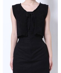 EMODA | クロシェクロップベスト(ニット/セーター)