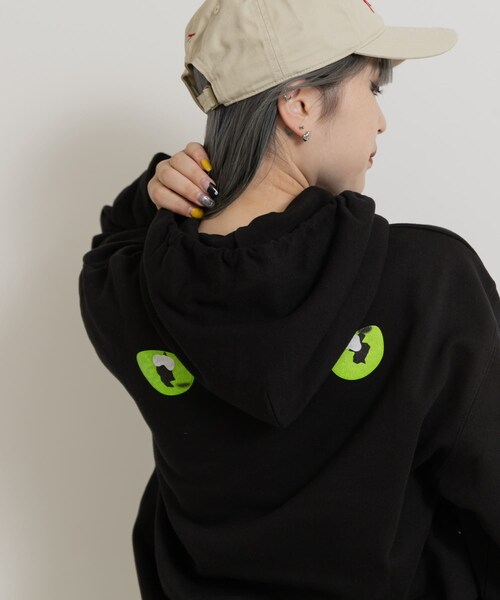 THE GOODLAND MARKET（ザグッドランドマーケット）の「77circa　cats eye print hoody（パーカー・レディース・white1/black1・L/XL）」の19枚目の写真