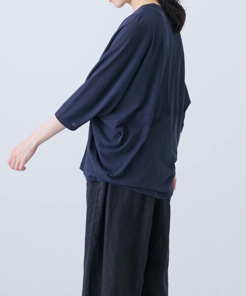 かぐれ（カグレ）の「1dozen　スピンドルTシャツ（Tシャツ/カットソー・レディース・Black/Navy・1）」の7枚目の写真