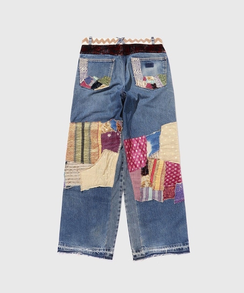 ADAM ET ROPE'（アダムエロペ）の「【Kartik Research/カルティック リサーチ】Manali Patchwork Jeans（デニムパンツ・メンズ・ブルー系・30/32）」の15枚目の写真