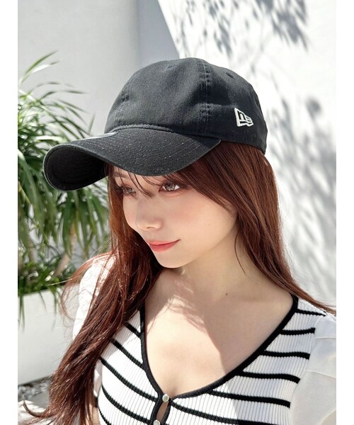 RESEXXY（リゼクシー）の「【NEWERA】ベーシックロゴキャップ（キャップ・レディース・アイボリー/ブラック/ブルー・F）」の6枚目の写真