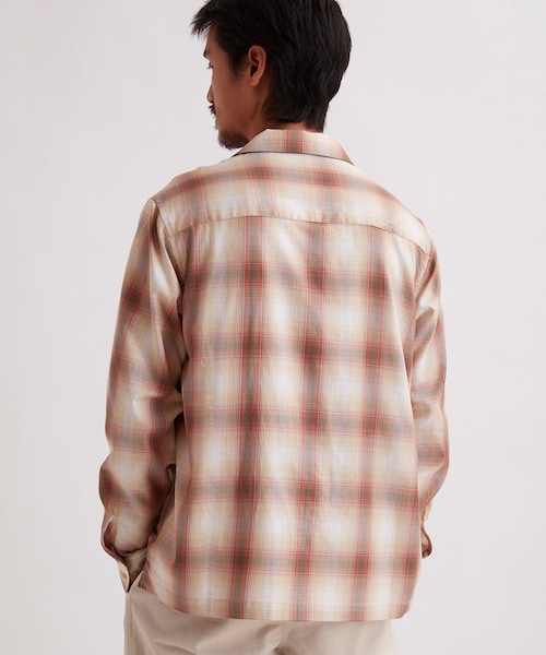 Saturdays NYC(サタデーズ ニューヨークシティ )の「Marco Plaid Ls Shirt(シャツ/ブラウス・メンズ・ベージュ/ダークグリーン・L/M/S/XL/XS)」の19枚目の写真