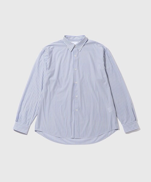 ADAM ET ROPE'(アダムエロペ)の「【KANEMASA PHIL./カネマサフィル】46G Stripe Modest Shirt(シャツ/ブラウス・メンズ・ブルー系・L/M)」の5枚目の写真