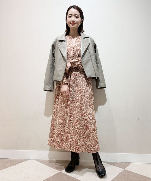 ITEMS URBANRESEARCH（アイテムズ アーバンリサーチ）の「【販売中止】ラムレザーダブルライダースジャケット（ライダースジャケット・レディース・BLK/MOC・S/M）」の8枚目の写真