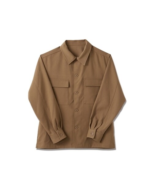 nissen（ニッセン）の「CPOシャツジャケット（ジャケット/アウター・メンズ・ブラウン/黒/ベージュ・M/L/LL/3L/4L/5L/6L/8L/10L）」の3枚目の写真