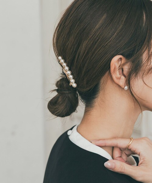 URBAN RESEARCH DOORS（アーバンリサーチドアーズ）の「パールバレッタ（バレッタ/ヘアクリップ・レディース・PEARL・One）」の3枚目の写真