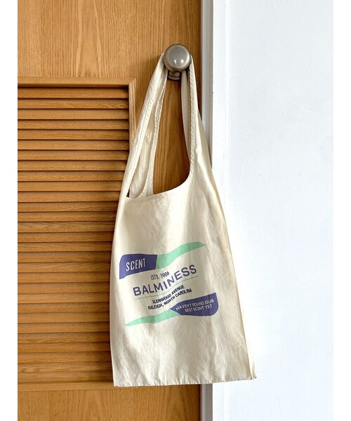 Ungrid（アングリッド）の「カラーロゴエコBAG（エコバッグ/サブバッグ・レディース・アイボリー/レッド/グリーン/ブルー/オレンジ・F）」の2枚目の写真