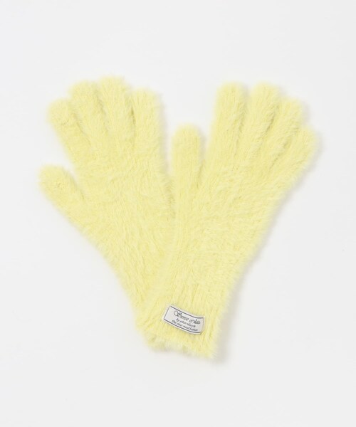 SENSE OF PLACE by URBAN RESEARCH(センスオブプレイスバイアーバンリサーチ)の「シャギーニットグローブ(ベルト・レディース・OFF WHITE/BLACK/YELLOW・one)」の20枚目の写真