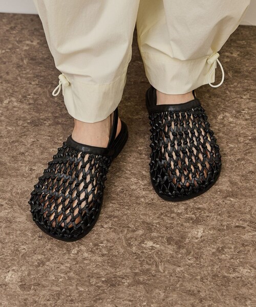 ADAM ET ROPE'(アダムエロペ)の「メッシュフラットサンダル(サンダル・レディース・ブラック/オフホワイト・36.0/37.0/38.0)」の13枚目の写真
