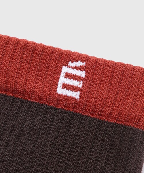 ADAM ET ROPE'（アダムエロペ）の「【Etudes Studio/エチュードストゥディオ】RIB SOCKS BLOCK（ソックス/靴下・メンズ・ダークブラウン・F）」の6枚目の写真