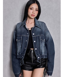 GYDA | reversible chain Symmetry GYDAショートデニムGジャン(デニムジャケット)