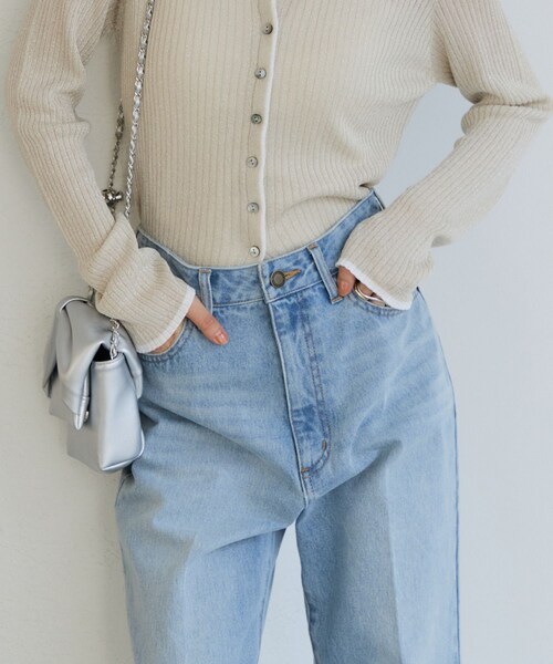 VIS(ビス)の「カラーフレアデニムパンツ(デニムパンツ・レディース・スミクロ/ベージュ/サックス・M/S)」の12枚目の写真