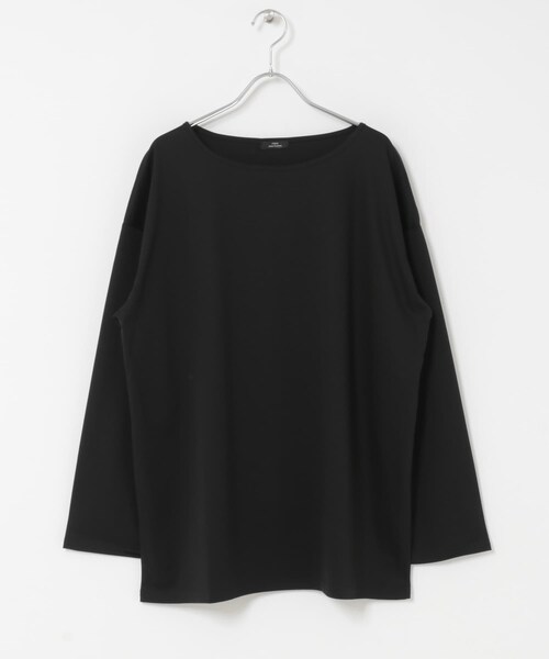 ITEMS URBANRESEARCH（アイテムズ アーバンリサーチ）の「シルケットボートネックロンTシャツ（Tシャツ/カットソー・レディース・WHT/BLK/CHA・Free）」の17枚目の写真
